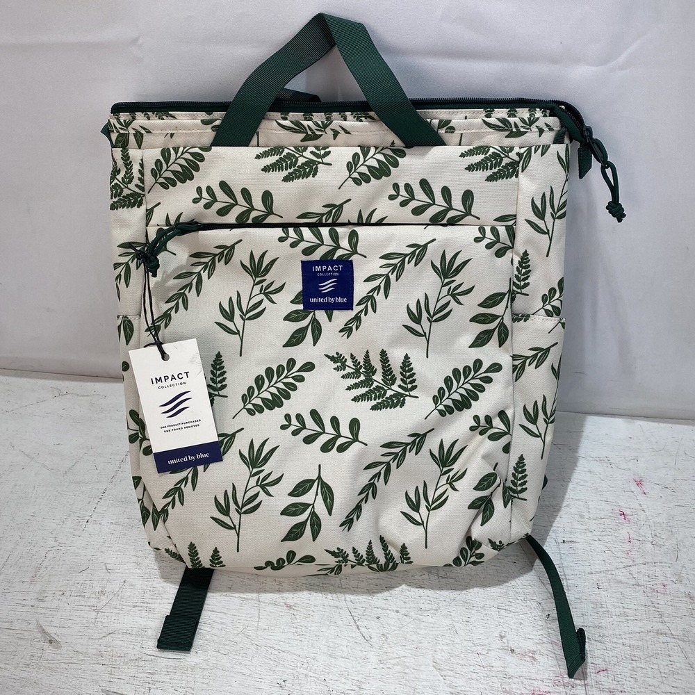 United By Blue - Mini Carryall Tote Bone White - Fern - New.